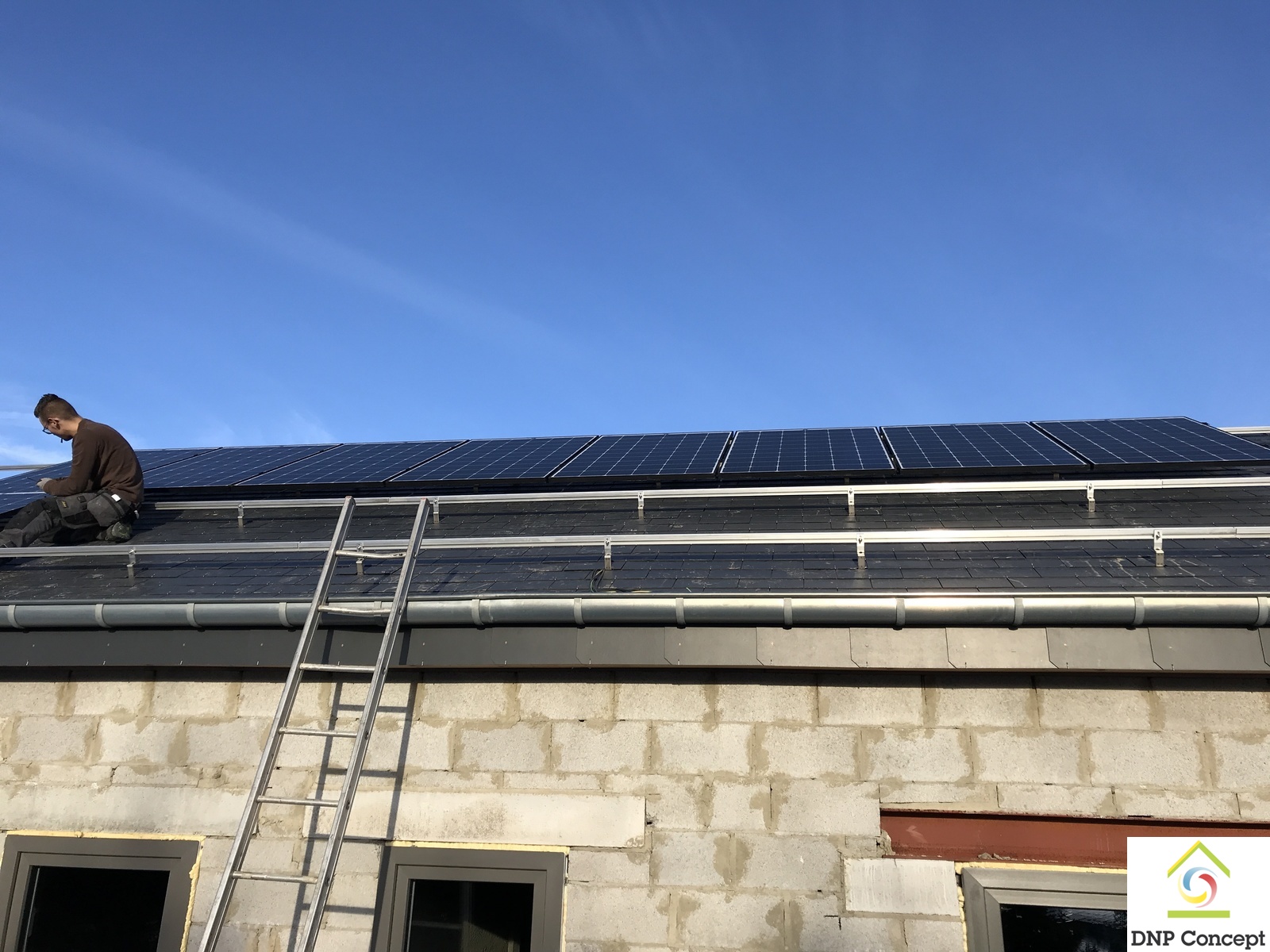 Installation de panneaux solaires
